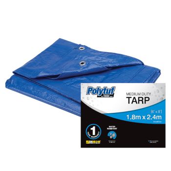 Polytuf Tarp Blue Medium-Duty 1.8m x 2.4m