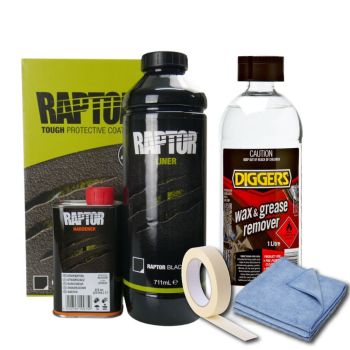 Raptor Liner Black Prep & Paint Kit 1L