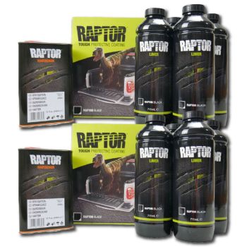 Raptor Liner Black 4x4/Vehicle Paint Kit 8L 