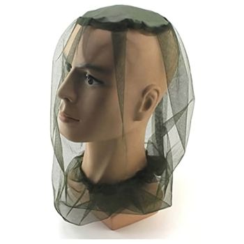 Mosquito Fly Head Net with Khaki Top Cover