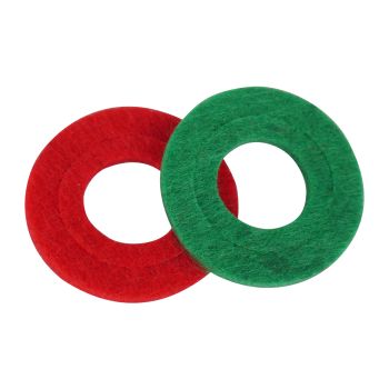Battery Washers Red & Green