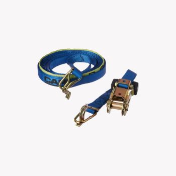 Ratchet Tie Down Single Strap with Hook & Keeper 25mm x 5M