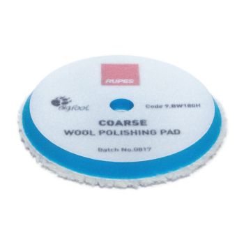 Rupes Blue Coarse Wool Polishing Pad 130/145mm – Suits LHR15