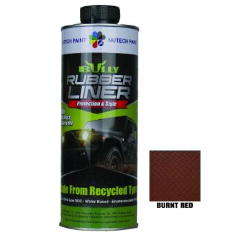 Bullyliner Burnt Red 1L | Rubberised Protective Coating 