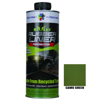 Bullyliner Camo Green 1L | Rubberised Protective Coating 