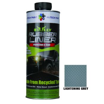 Bullyliner Lightening Grey 1L | Rubberised Protective Coating 