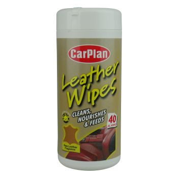 Carplan 40XL Anti-Bacterial New Leather Fragrance Leather Wipes