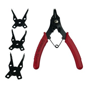 Snap Ring Plier With 4 Interchangeable Jaws