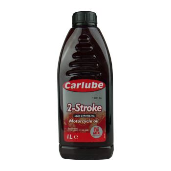 1 Litre Red Mix 2 Stroke Carlube Motorcycle Oil