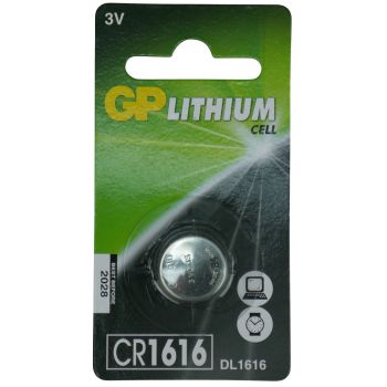 GP Lithium – Coin Cell Remote Battery 3 Volts CR1616