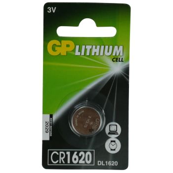 GP Lithium – Coin Cell Battery 3 Volts CR1620