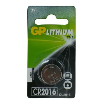 GP Lithium – Coin Cell Remote Battery 3 Volts CR2016