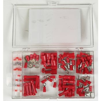 Terminal Connectors Pack Red 90 Piece