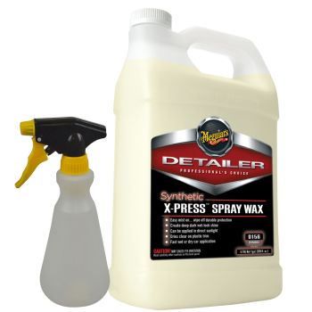Meguiars D156 Synthetic X-Press Spray Wax 3.8L + Spray Bottle
