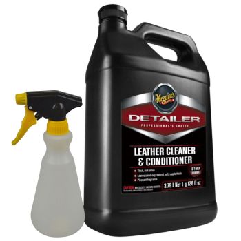 Meguiars D180 Leather Cleaner And Conditioner 3.8L + Spray Bottle
