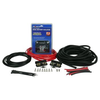 Projecta DBC150 Electronic Isolator 150AMP + Wiring Kit for Boot/Tub/Trailer Battery Mounting  