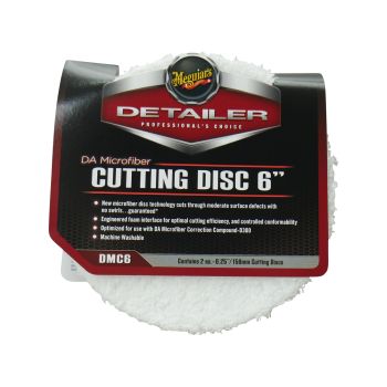 Meguiars DA Microfiber 6 Inch Cutting Disc 2 Pack 