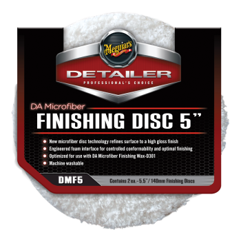Meguiars DA Microfiber 5 Inch Finishing Disc 2 Pack 