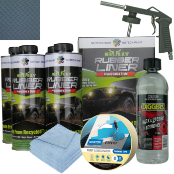 Bullyliner Dust Grey 4L + Spray Gun & Prep Kit