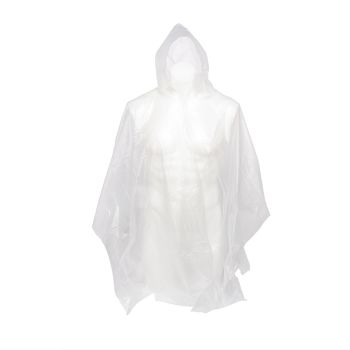 Poncho Unisex Clear Adult-sized