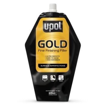 uPol Gold Fine Finishing Filler Bag 600ml