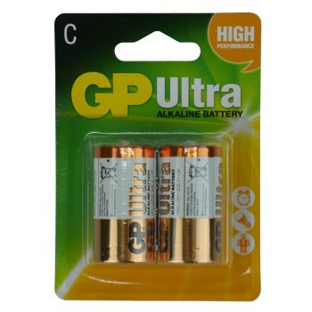 GP Alkaline – C Battery Pack of 2