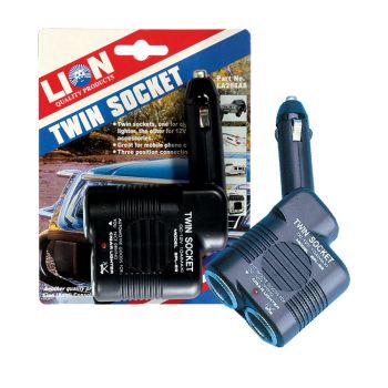Lion Dual Power Socket & Cigarette Lighter Plug-in