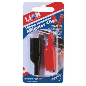 Lion Insulated Alligator Testing Clips Nickle with Vinyl Boot 10A