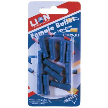 Lion Blue Female Bullet Terminals 4mm