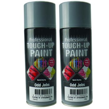 Twin Pack 250G Grey Primer Odd Jobs Quick Drying Professional Touch-Up Paint