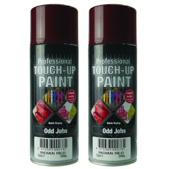 Twin Pack 250G Indian Red Odd Jobs Quick Drying Professional Touch-Up Paint