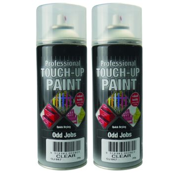 Twin Pack 250G Clear Odd Jobs Quick Drying Professional Touch-Up Paint