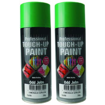 Twin Pack 250G Emerald Green Odd Jobs Quick Drying Professional Touch-Up Paint