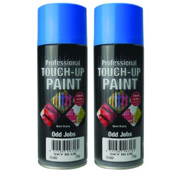 Twin Pack 250G Sky Blue Odd Jobs Quick Drying Professional Touch-Up Paint