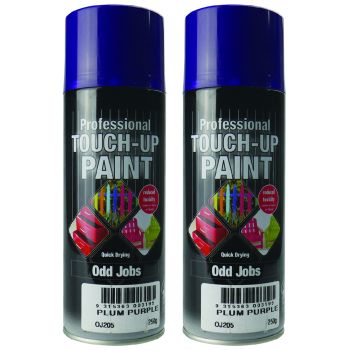 Twin Pack 250G Plum Purple Odd Jobs Quick Drying Professional Touch-Up Paint