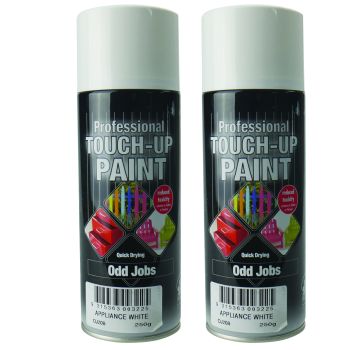 Twin Pack 250G Appliance White Odd Jobs Quick Drying Professional Touch Up Paint