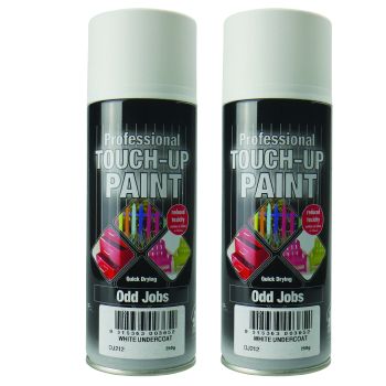 Twin Pack 250G White Undercoat Odd Jobs Quick Drying Professional Touch-Up Paint