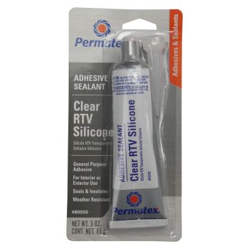 Permatex Clear RTV Silicone Adhesive Sealant 85g
