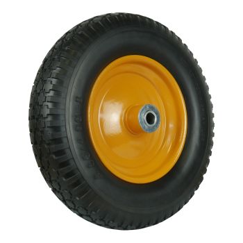 Solid Rubber NO Flat Wheel With Metal Rim 16 Inch
