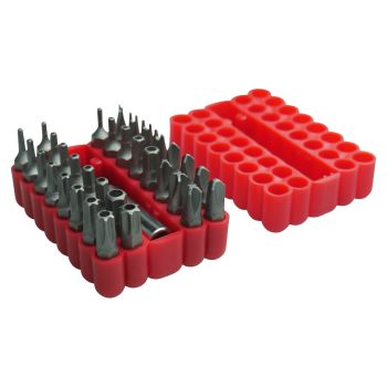 Security Bits Set 33 Piece with Organiser Holder 