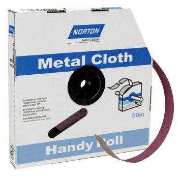 Norton Emery Metal Cloth Sanding Roll 150 Grit 25mm x 50m 