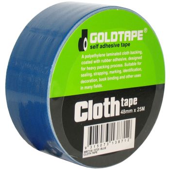 Cloth Gaffer Tape Blue 48mm x 25m