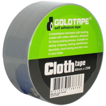 Cloth Gaffer Tape Silver 48mm x 25m
