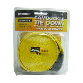 Cambuckle Tie Down 38mm x 6m Heavy Duty 
