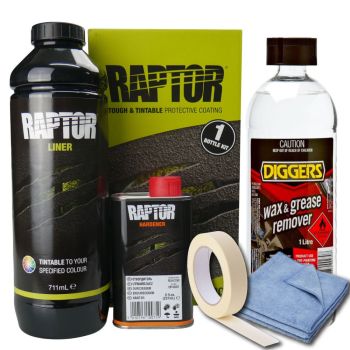 Raptor Liner Tintable Prep & Paint Kit 1L