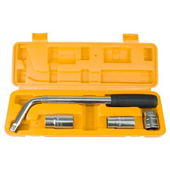 Extendable Wheel Wrench Kit with Carry Case