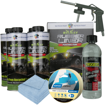 Bullyliner Midnight Black 4L + Spray Gun & Prep Kit