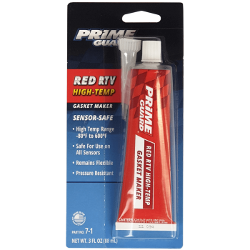 Prime Guard High Temp Red Rtv Silicone Gasket Maker 88mL