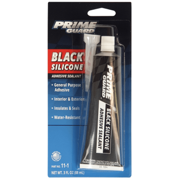 Prime Guard Black Silicone Adhesive Sealant 88mL