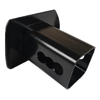 Tow Hitch Cover Metal Black